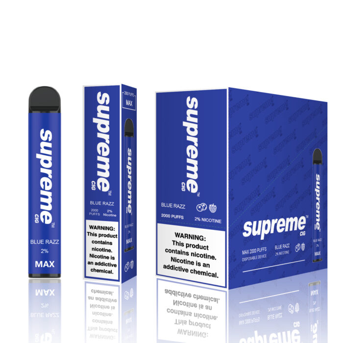 Supreme Cig MAX2% BLUE RAZZ