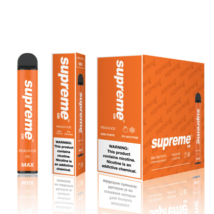 Supreme Cig MAX2% PEACH ICE