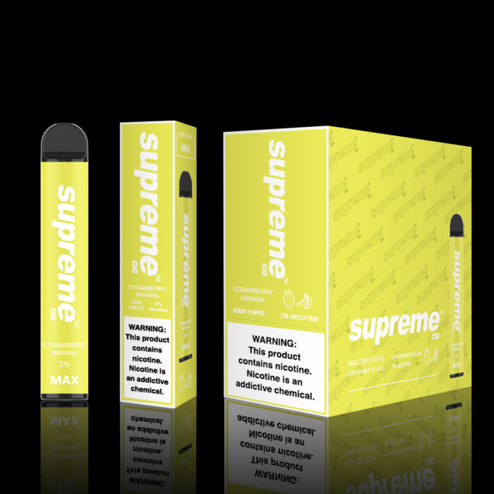 Supreme Cig MAX2% STRAWBERRY BAANA